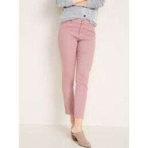 Pink Ankle Chino Pants
